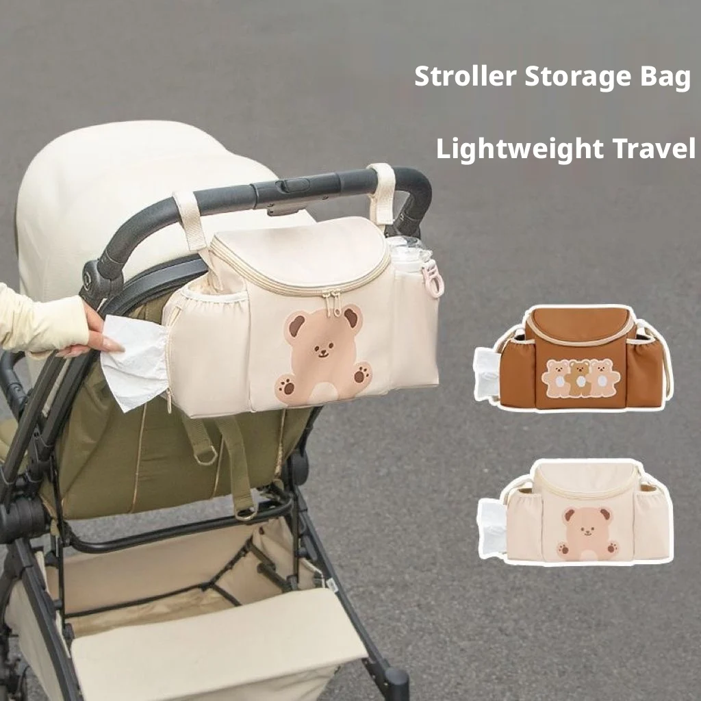 Stroller Hanging Bag for Baby Diaper Milk Bottle Holder Stroller Handlebar Hanger Bag for Drink Holder Electric Bike Head Bags